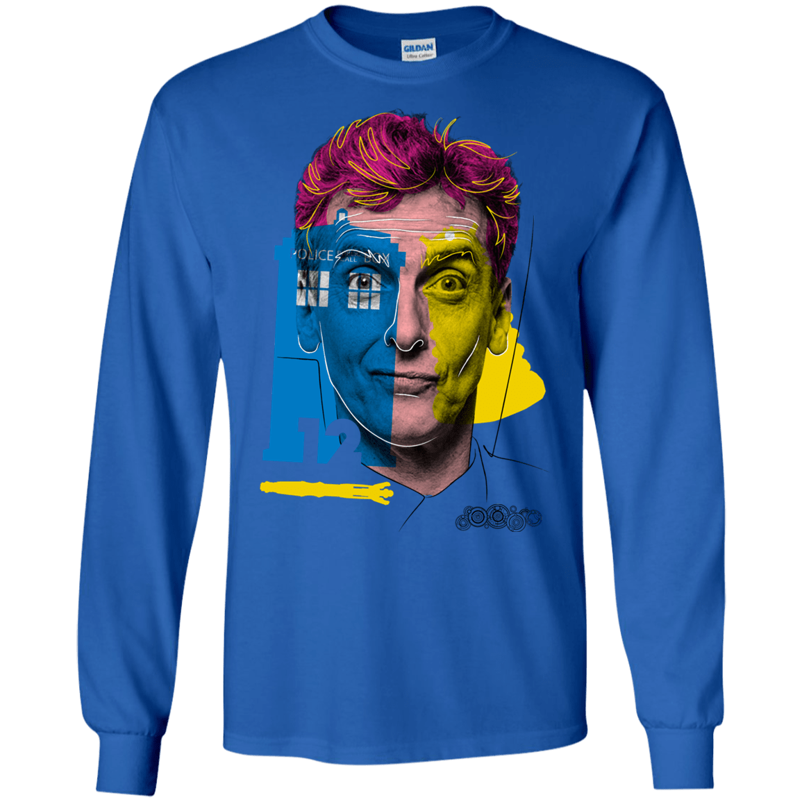 T-Shirts Royal / S Doctor Warwhol 12 Men's Long Sleeve T-Shirt