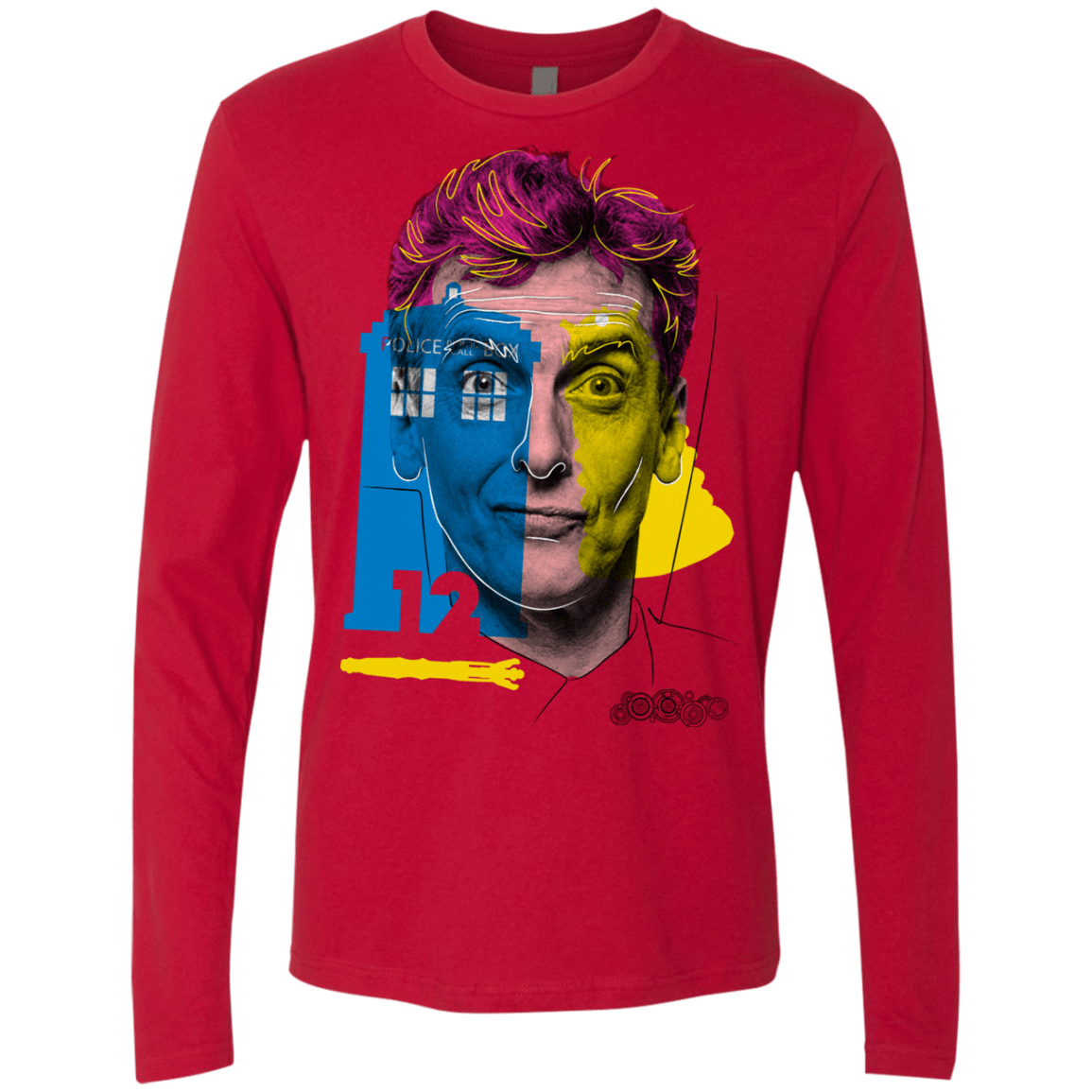T-Shirts Red / S Doctor Warwhol 12 Men's Premium Long Sleeve