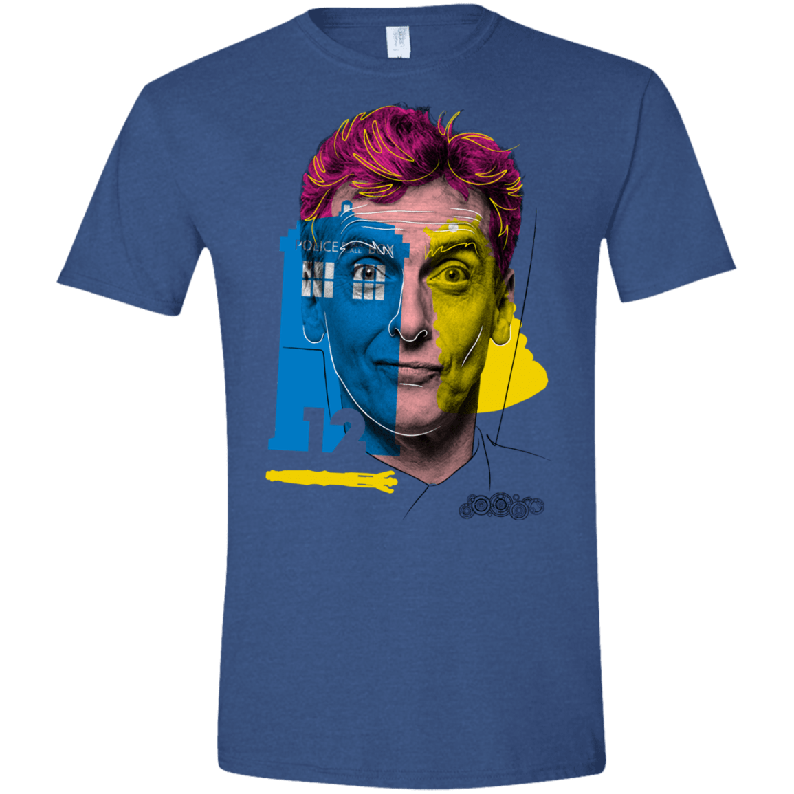 T-Shirts Heather Royal / X-Small Doctor Warwhol 12 Men's Semi-Fitted Softstyle