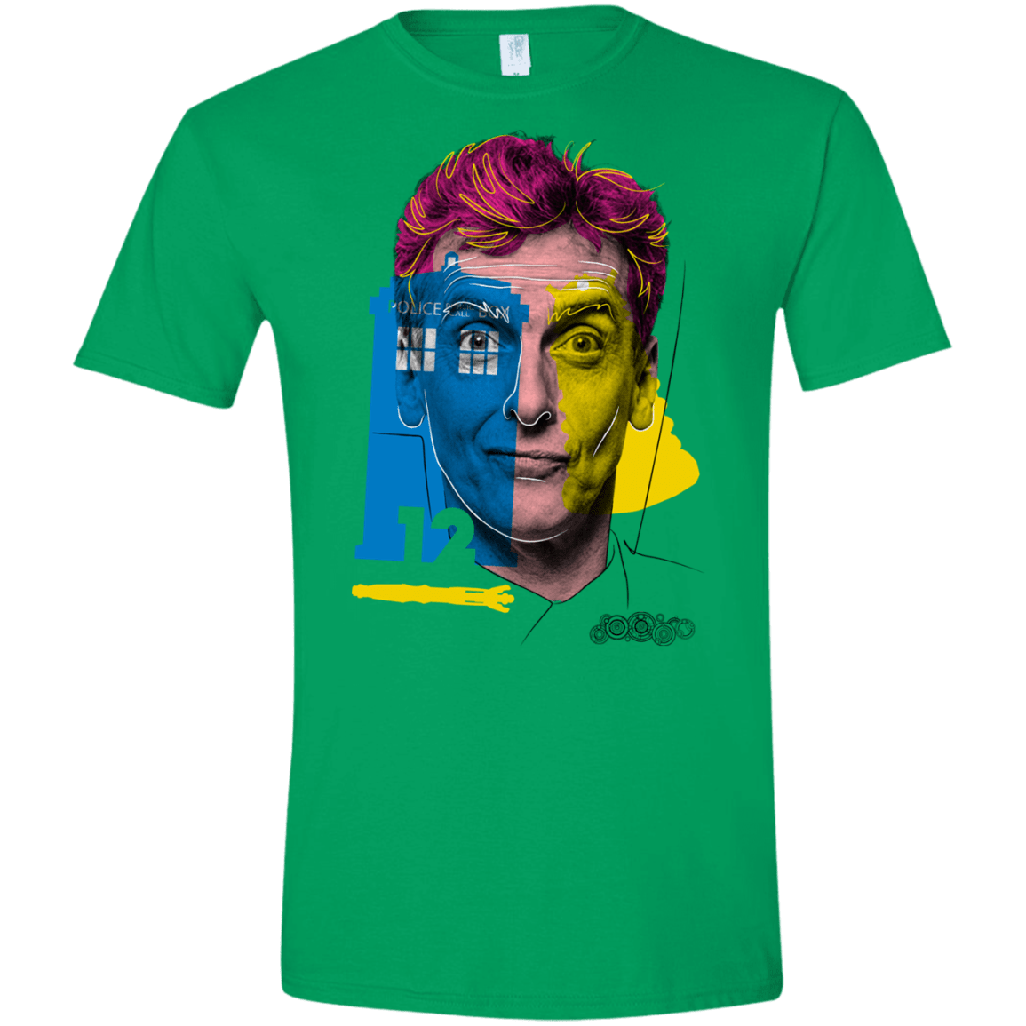 T-Shirts Irish Green / S Doctor Warwhol 12 Men's Semi-Fitted Softstyle