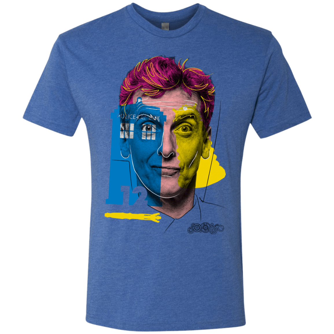 T-Shirts Vintage Royal / S Doctor Warwhol 12 Men's Triblend T-Shirt