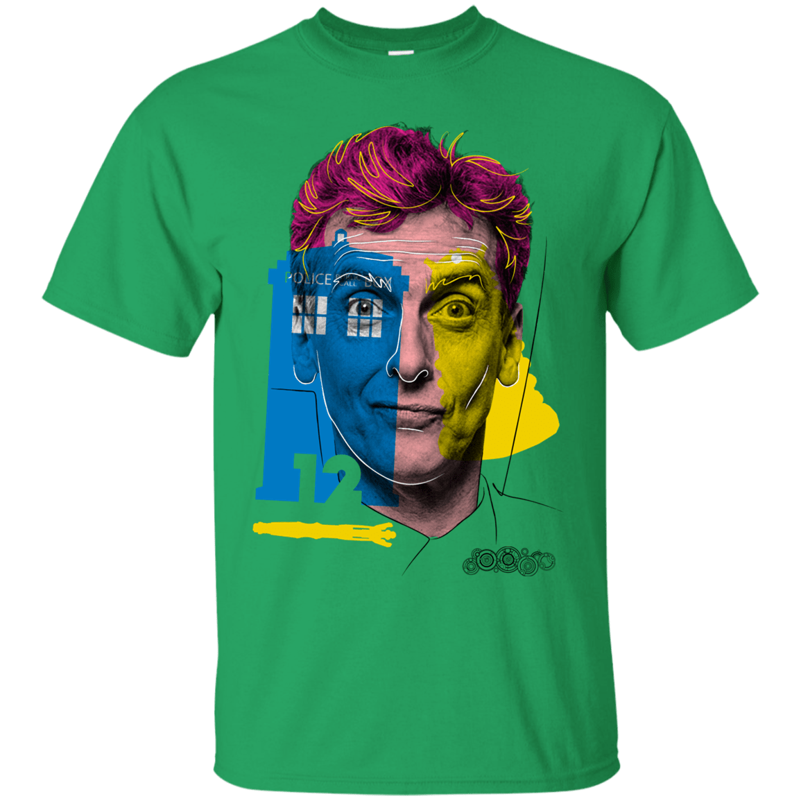 T-Shirts Irish Green / S Doctor Warwhol 12 T-Shirt