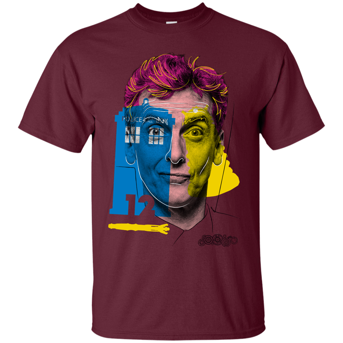 T-Shirts Maroon / S Doctor Warwhol 12 T-Shirt