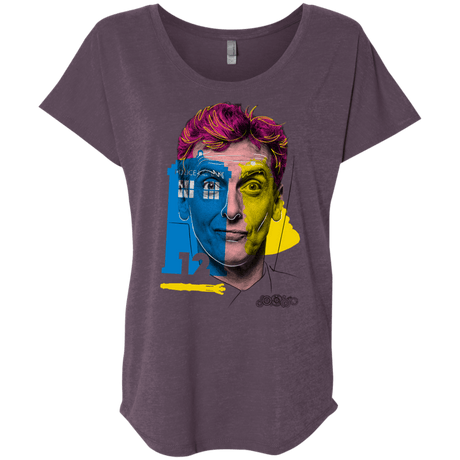 T-Shirts Vintage Purple / X-Small Doctor Warwhol 12 Triblend Dolman Sleeve