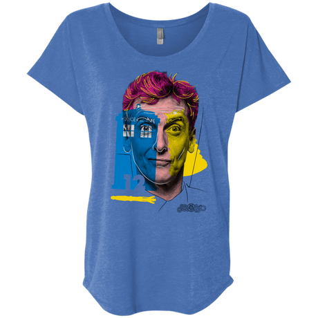 T-Shirts Vintage Royal / X-Small Doctor Warwhol 12 Triblend Dolman Sleeve