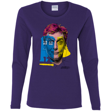 T-Shirts Purple / S Doctor Warwhol 12 Women's Long Sleeve T-Shirt