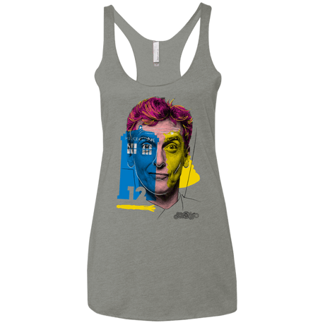 T-Shirts Venetian Grey / X-Small Doctor Warwhol 12 Women's Triblend Racerback Tank