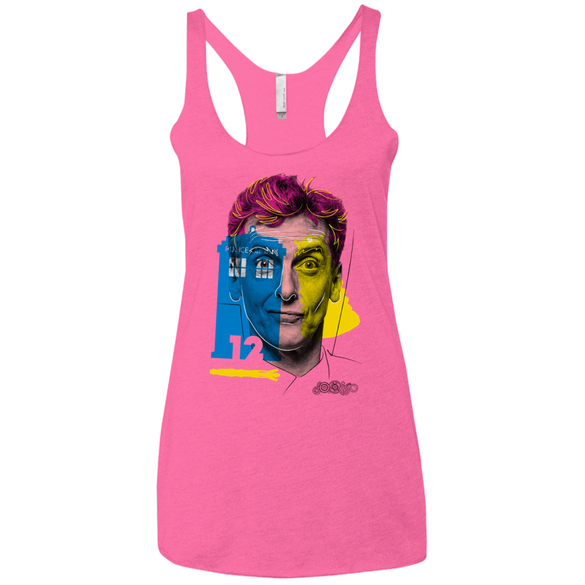 T-Shirts Vintage Pink / X-Small Doctor Warwhol 12 Women's Triblend Racerback Tank