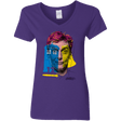 T-Shirts Purple / S Doctor Warwhol 12 Women's V-Neck T-Shirt