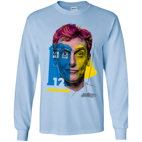 T-Shirts Light Blue / YS Doctor Warwhol 12 Youth Long Sleeve T-Shirt
