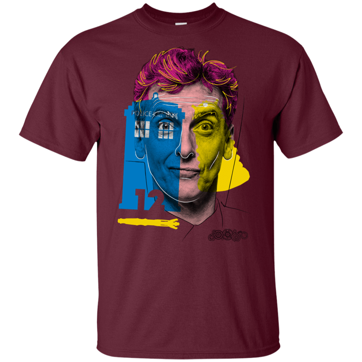 T-Shirts Maroon / YXS Doctor Warwhol 12 Youth T-Shirt