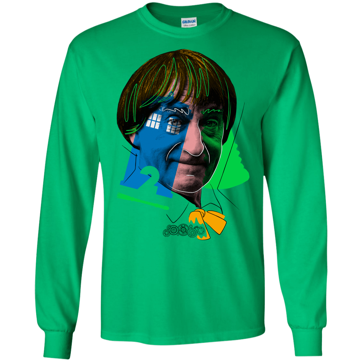 T-Shirts Irish Green / S Doctor Warwhol 2 Men's Long Sleeve T-Shirt