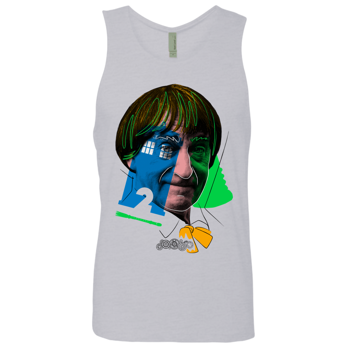 T-Shirts Heather Grey / S Doctor Warwhol 2 Men's Premium Tank Top