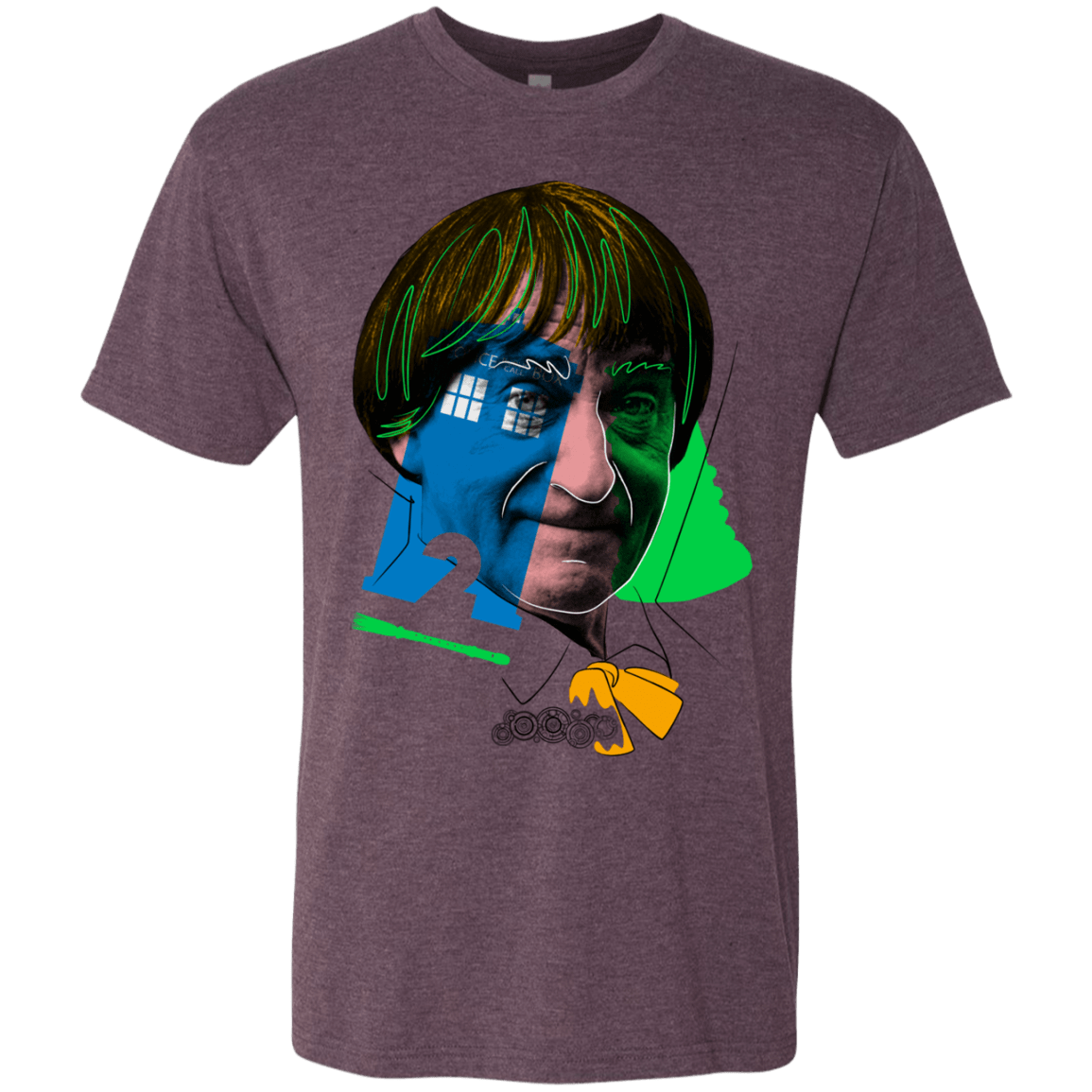 T-Shirts Vintage Purple / S Doctor Warwhol 2 Men's Triblend T-Shirt
