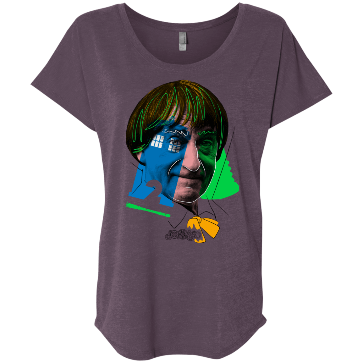 T-Shirts Vintage Purple / X-Small Doctor Warwhol 2 Triblend Dolman Sleeve