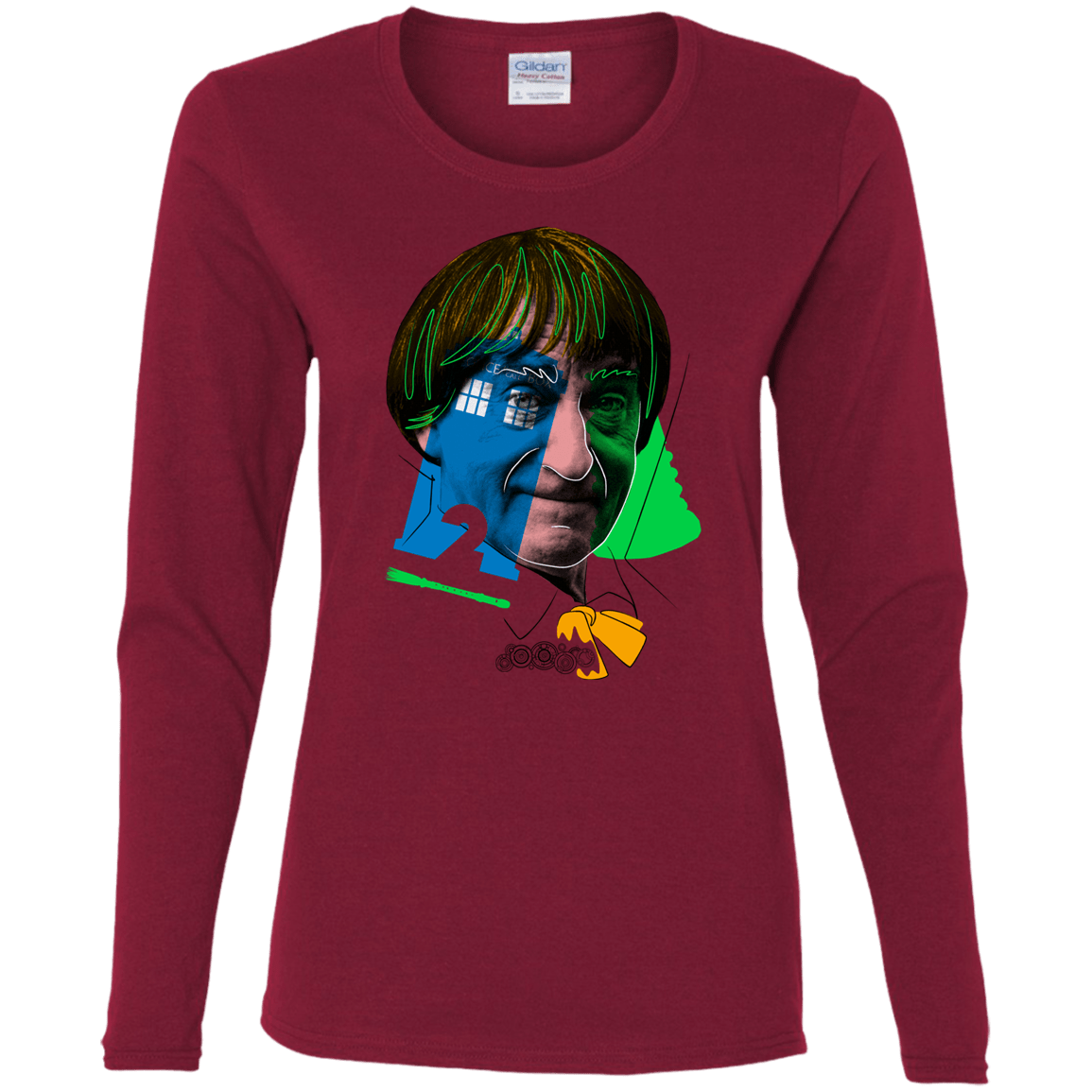 T-Shirts Cardinal / S Doctor Warwhol 2 Women's Long Sleeve T-Shirt