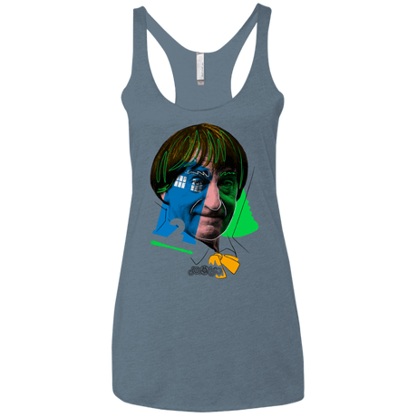 T-Shirts Indigo / X-Small Doctor Warwhol 2 Women's Triblend Racerback Tank
