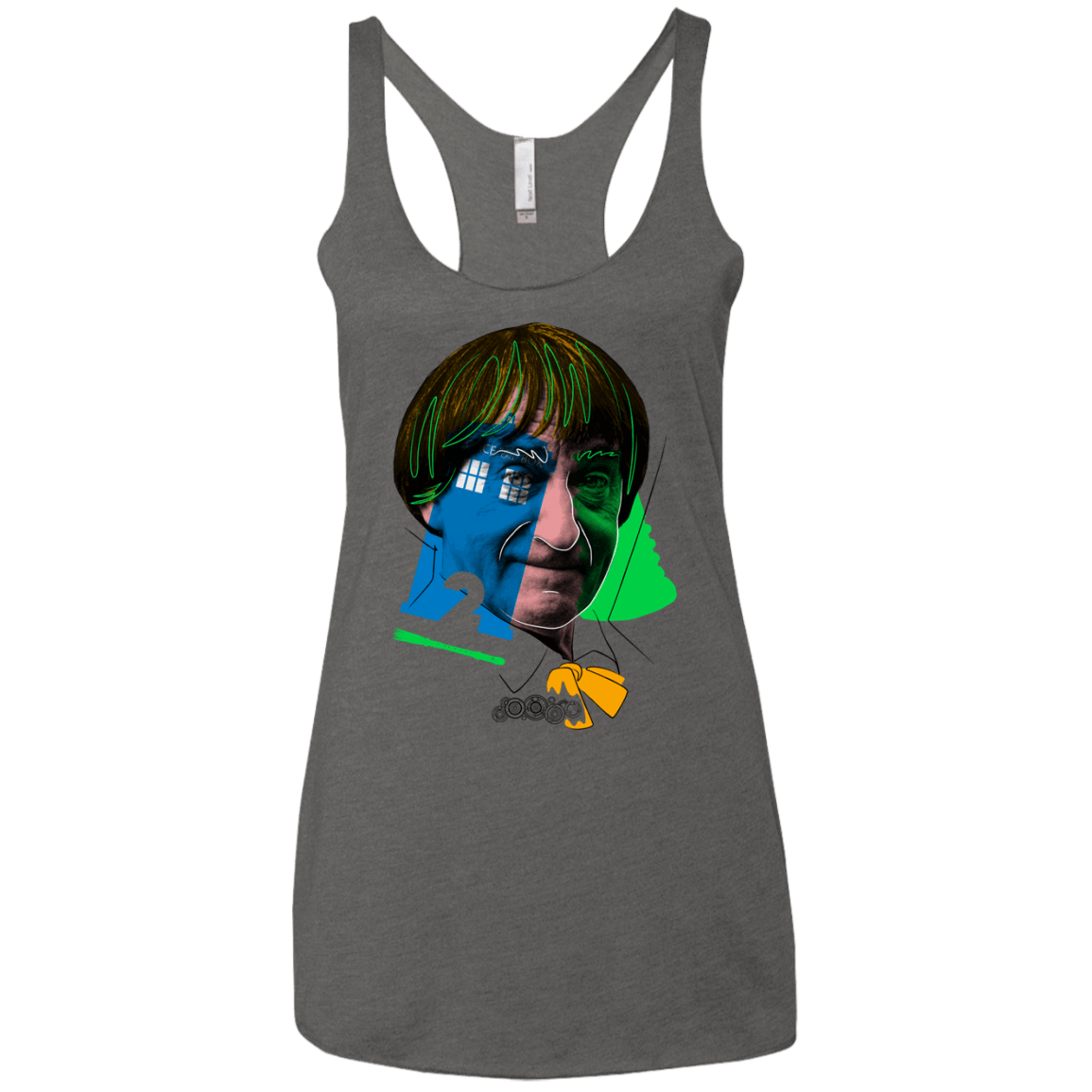 T-Shirts Premium Heather / X-Small Doctor Warwhol 2 Women's Triblend Racerback Tank