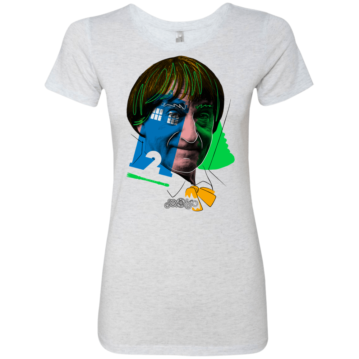 T-Shirts Heather White / S Doctor Warwhol 2 Women's Triblend T-Shirt