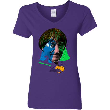 T-Shirts Purple / S Doctor Warwhol 2 Women's V-Neck T-Shirt