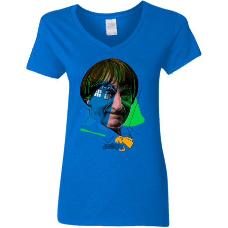 T-Shirts Royal / S Doctor Warwhol 2 Women's V-Neck T-Shirt