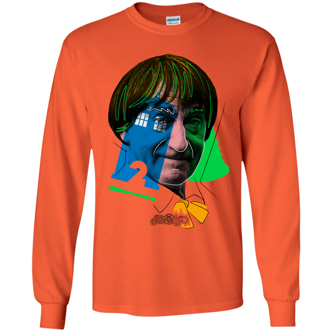 T-Shirts Orange / YS Doctor Warwhol 2 Youth Long Sleeve T-Shirt