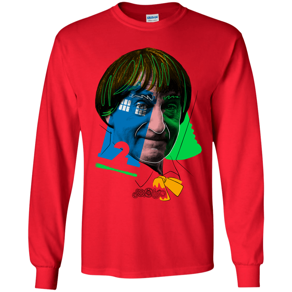 T-Shirts Red / YS Doctor Warwhol 2 Youth Long Sleeve T-Shirt