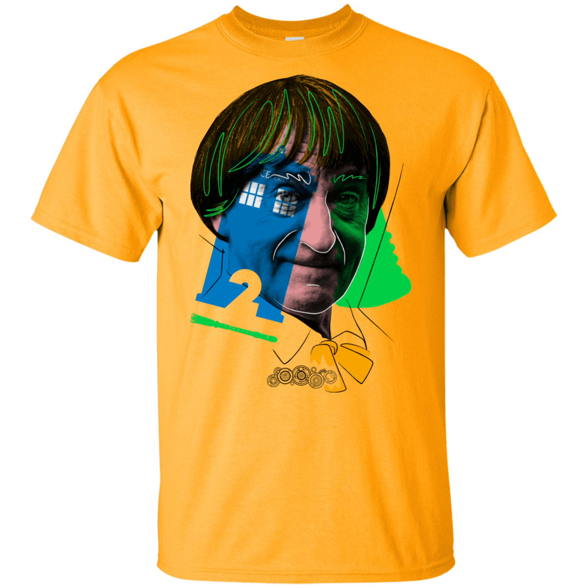 T-Shirts Gold / YXS Doctor Warwhol 2 Youth T-Shirt