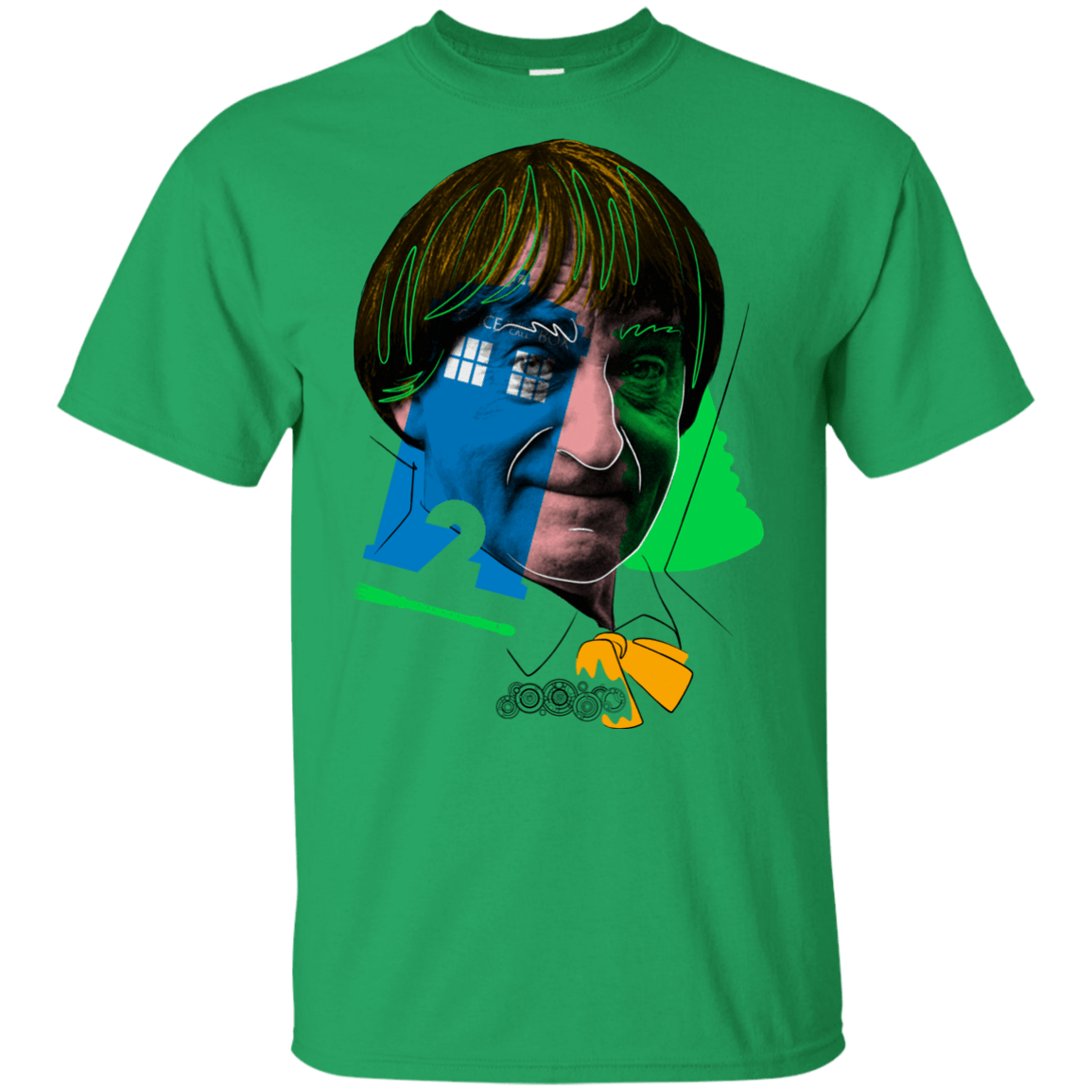 T-Shirts Irish Green / YXS Doctor Warwhol 2 Youth T-Shirt