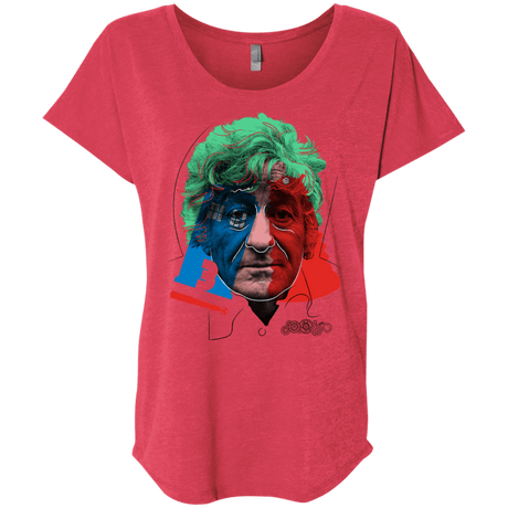 T-Shirts Vintage Red / X-Small Doctor Warwhol 3 Triblend Dolman Sleeve