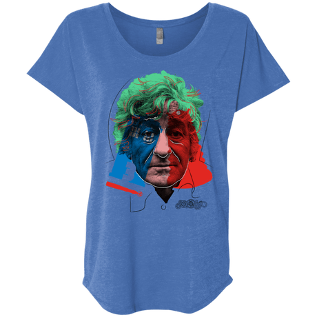 T-Shirts Vintage Royal / X-Small Doctor Warwhol 3 Triblend Dolman Sleeve
