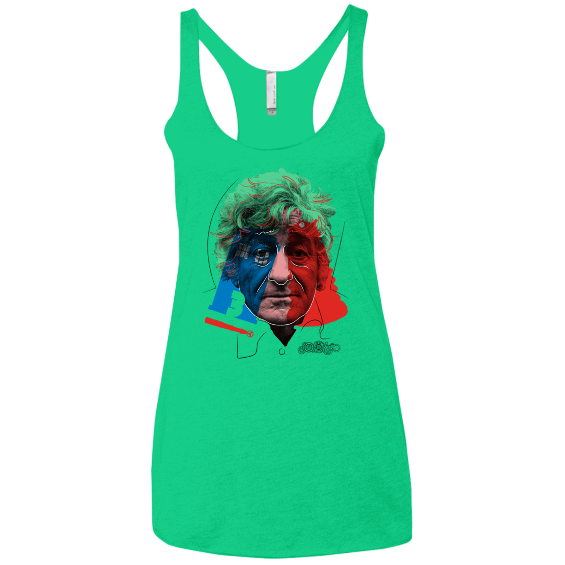 T-Shirts Envy / X-Small Doctor Warwhol 3 Women's Triblend Racerback Tank