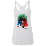 T-Shirts Heather White / X-Small Doctor Warwhol 3 Women's Triblend Racerback Tank