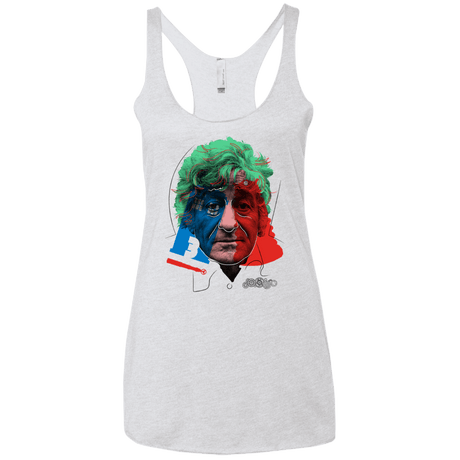 T-Shirts Heather White / X-Small Doctor Warwhol 3 Women's Triblend Racerback Tank
