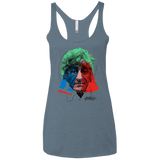 T-Shirts Indigo / X-Small Doctor Warwhol 3 Women's Triblend Racerback Tank