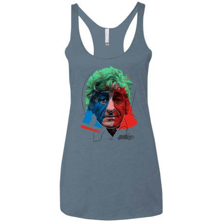 T-Shirts Indigo / X-Small Doctor Warwhol 3 Women's Triblend Racerback Tank