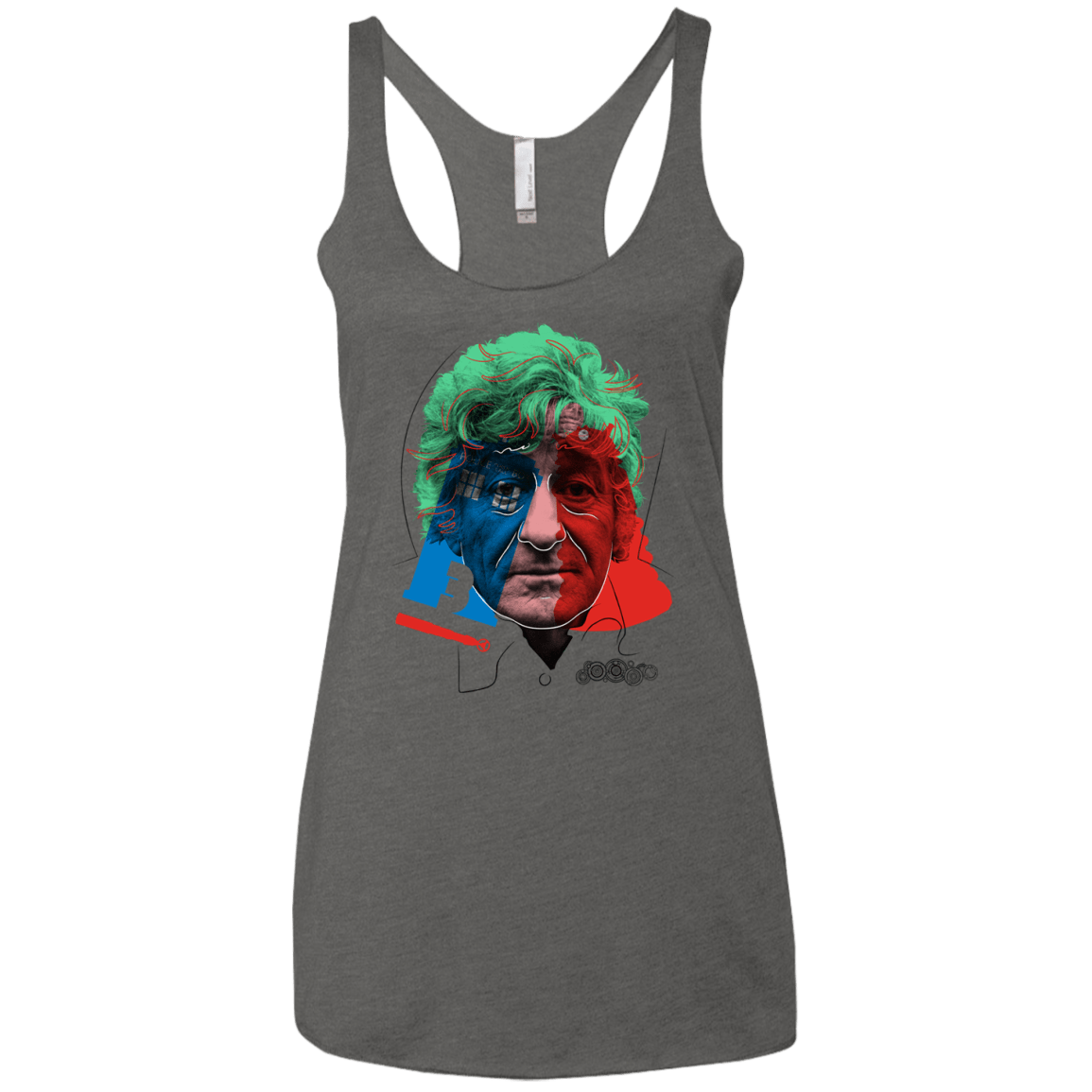 T-Shirts Premium Heather / X-Small Doctor Warwhol 3 Women's Triblend Racerback Tank