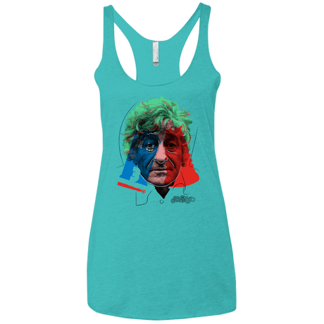 T-Shirts Tahiti Blue / X-Small Doctor Warwhol 3 Women's Triblend Racerback Tank