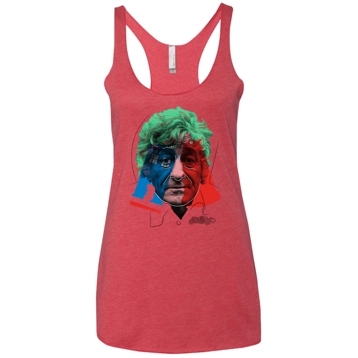 T-Shirts Vintage Red / X-Small Doctor Warwhol 3 Women's Triblend Racerback Tank