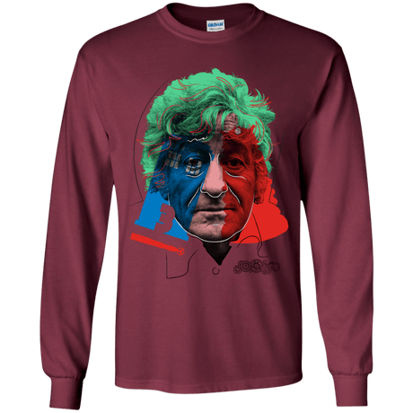 T-Shirts Maroon / YS Doctor Warwhol 3 Youth Long Sleeve T-Shirt