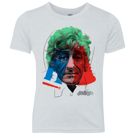 T-Shirts Heather White / YXS Doctor Warwhol 3 Youth Triblend T-Shirt