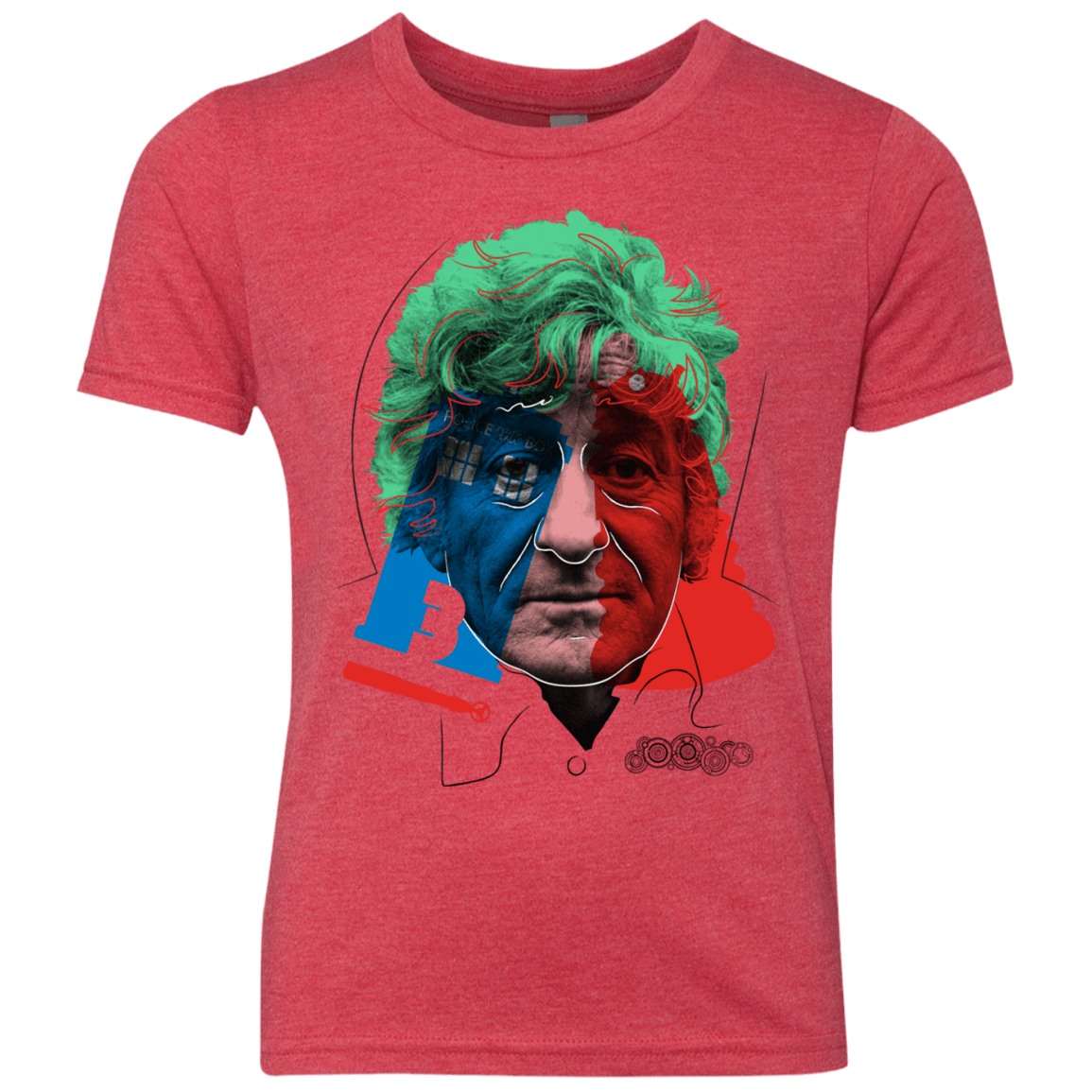 T-Shirts Vintage Red / YXS Doctor Warwhol 3 Youth Triblend T-Shirt