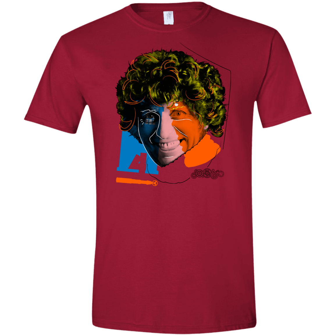 T-Shirts Cardinal Red / S Doctor Warwhol 4 Men's Semi-Fitted Softstyle