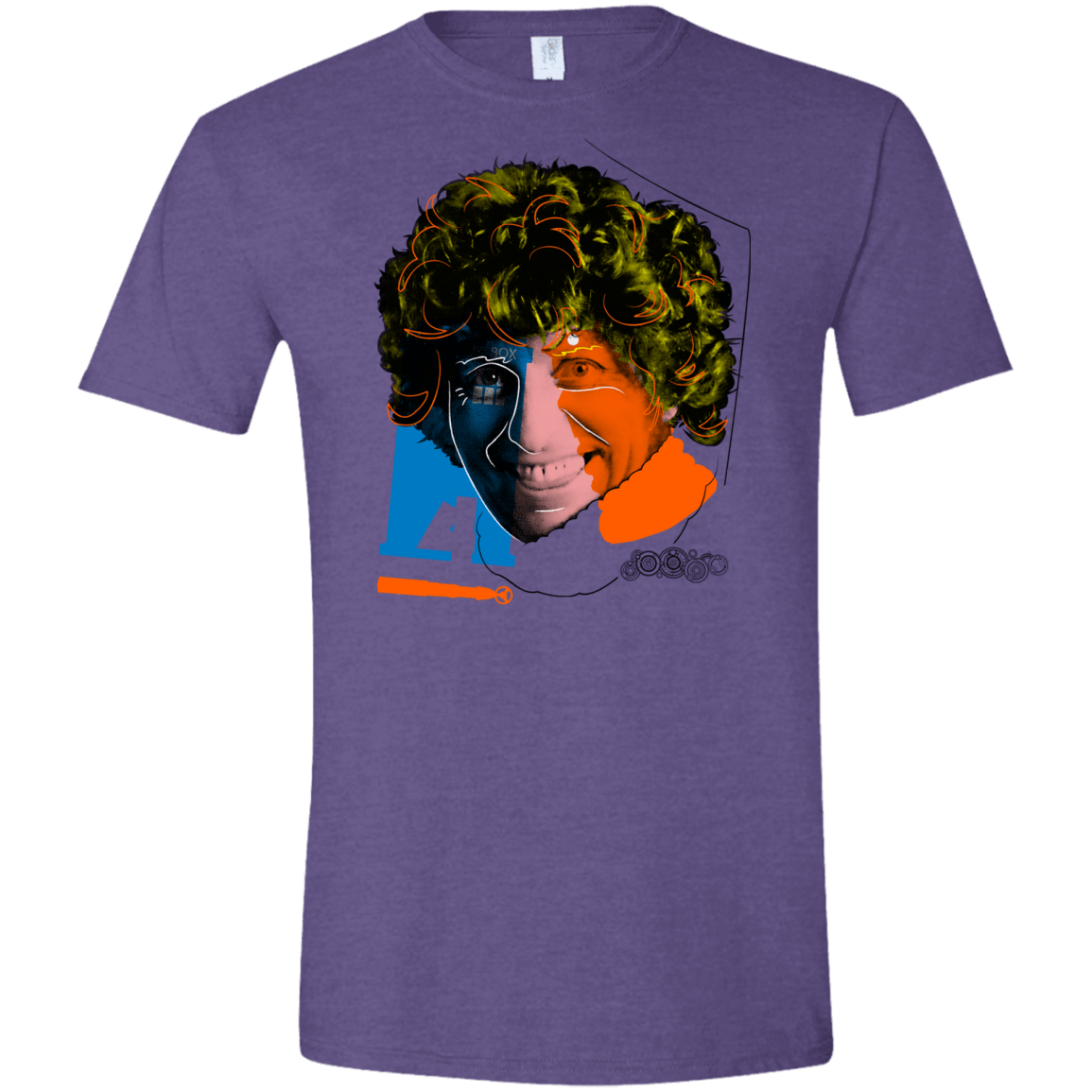 T-Shirts Heather Purple / S Doctor Warwhol 4 Men's Semi-Fitted Softstyle