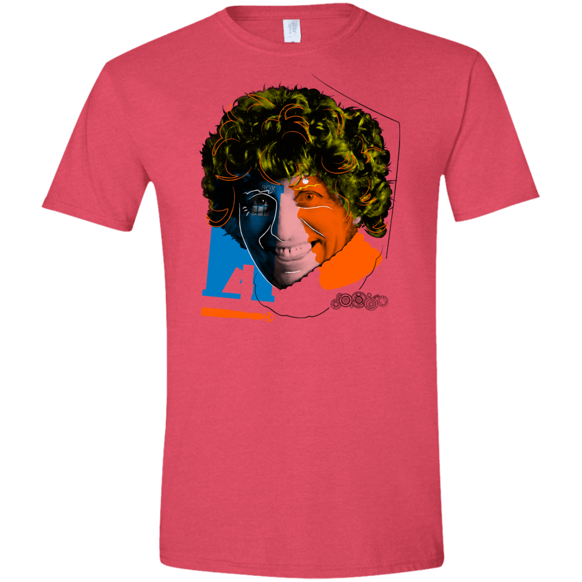 T-Shirts Heather Red / S Doctor Warwhol 4 Men's Semi-Fitted Softstyle