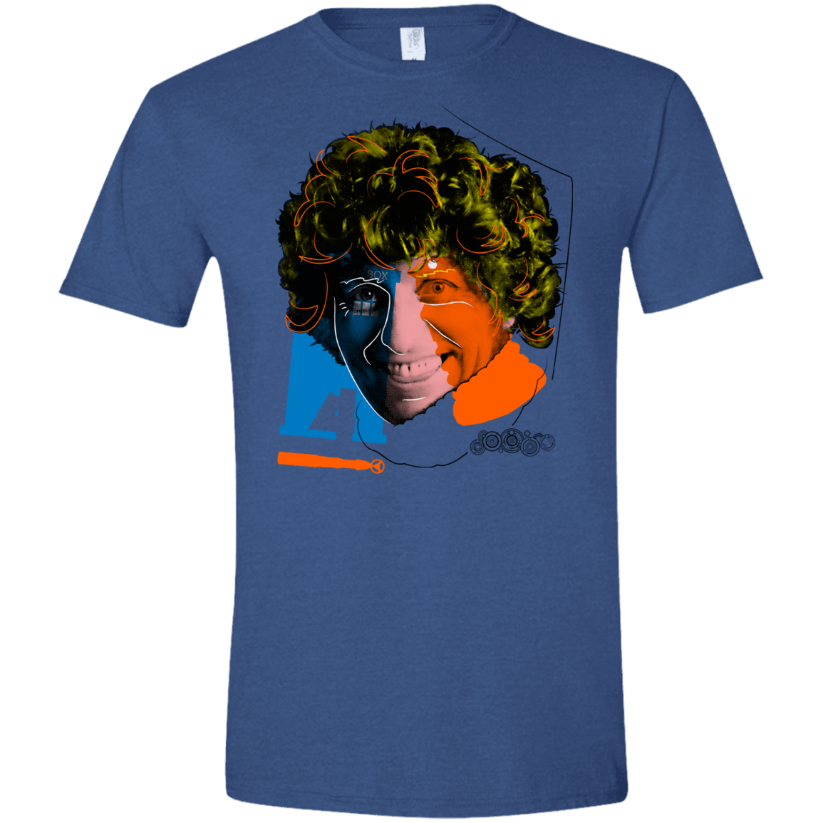 T-Shirts Heather Royal / X-Small Doctor Warwhol 4 Men's Semi-Fitted Softstyle