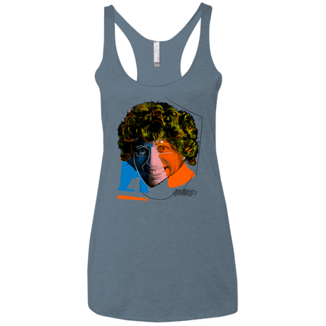 T-Shirts Indigo / X-Small Doctor Warwhol 4 Women's Triblend Racerback Tank