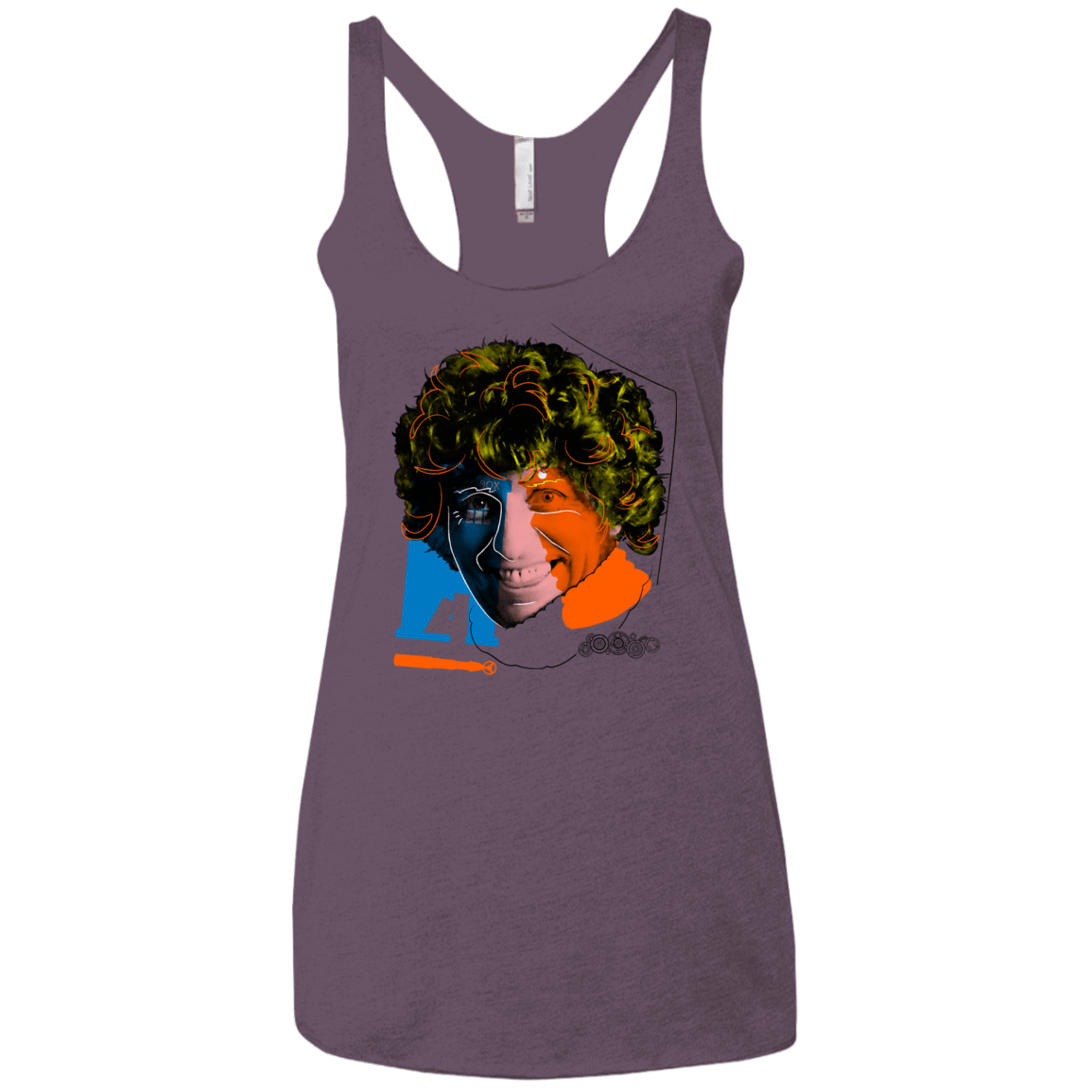 T-Shirts Vintage Purple / X-Small Doctor Warwhol 4 Women's Triblend Racerback Tank