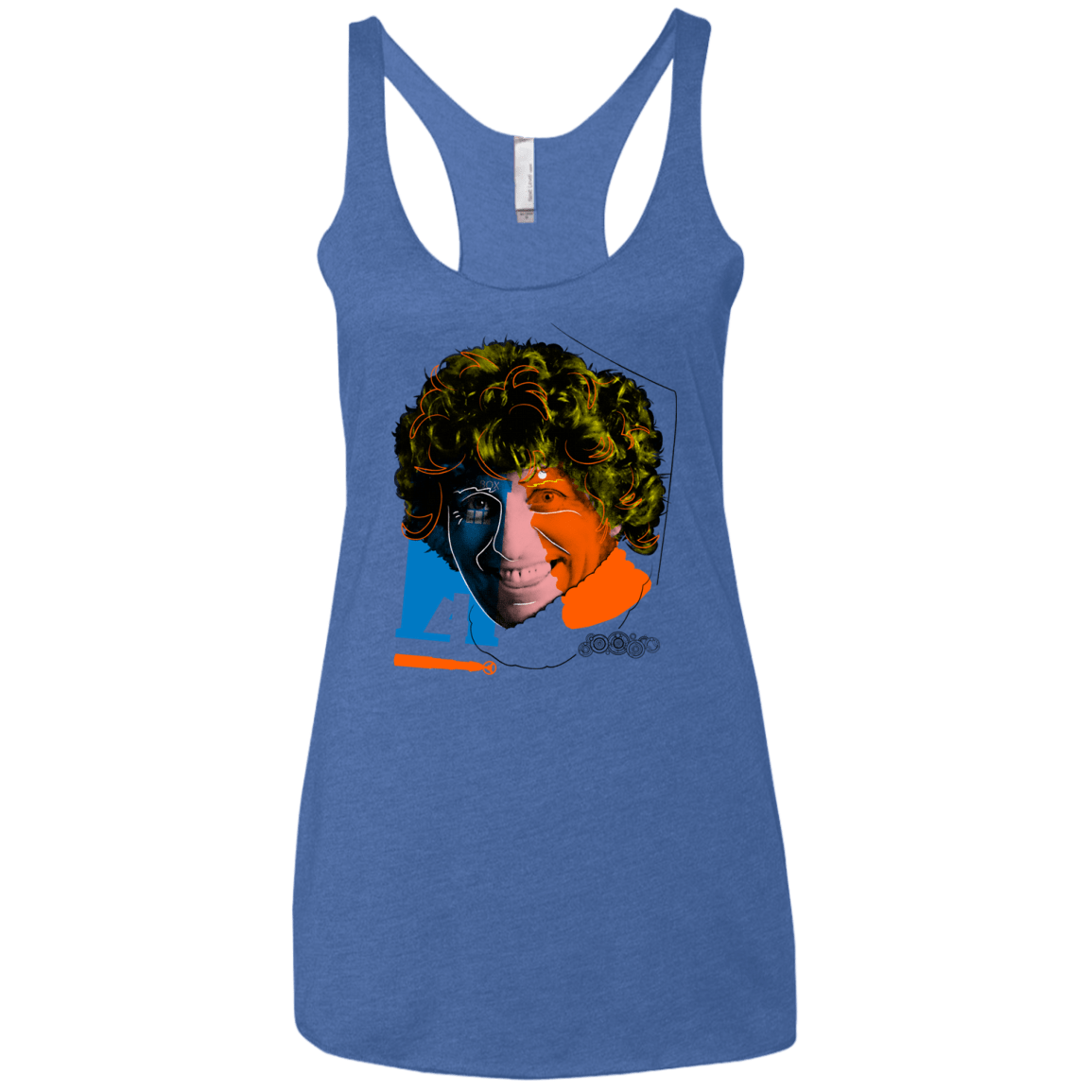 T-Shirts Vintage Royal / X-Small Doctor Warwhol 4 Women's Triblend Racerback Tank