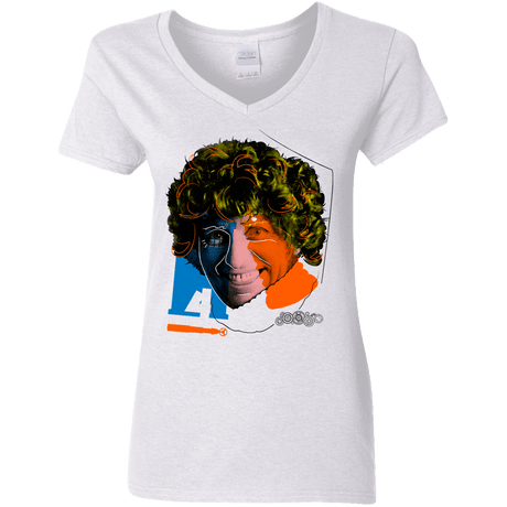 T-Shirts White / S Doctor Warwhol 4 Women's V-Neck T-Shirt